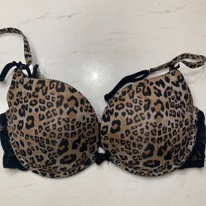 LaSenza Leopard Push Up Bra Size 36B